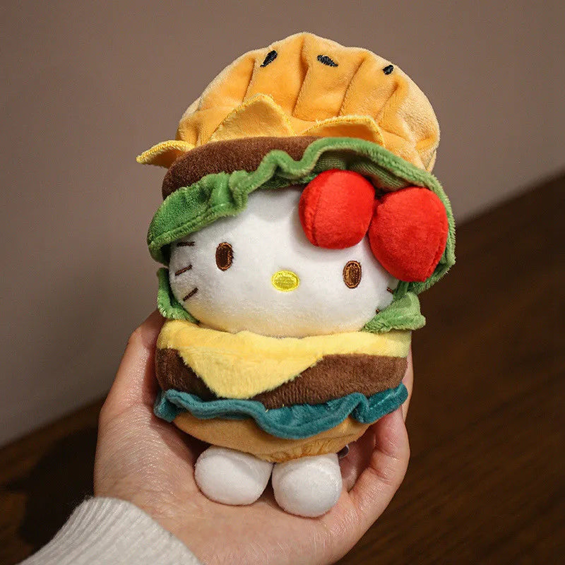 Sanrio Hello Kitty Plush Stuffed Pendant Keychain - 15cm Kawaii Kitty Cat Charm - Birthday Gift