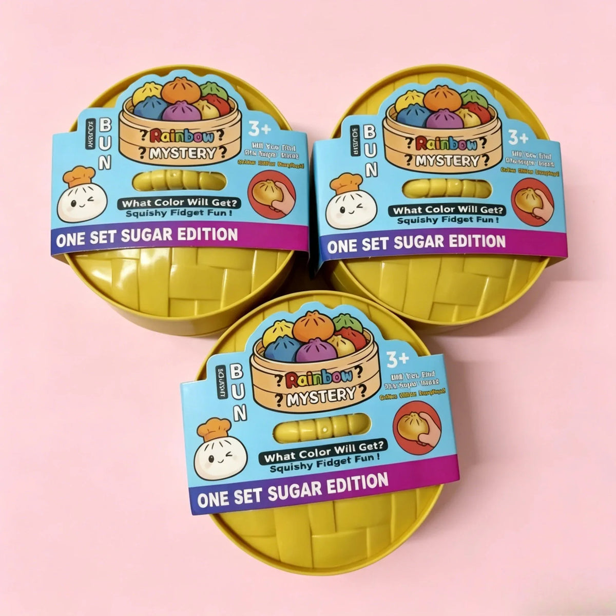 Glitter Dumpling Squishy Set – 6-Style Sensory Squeeze Toy with Box