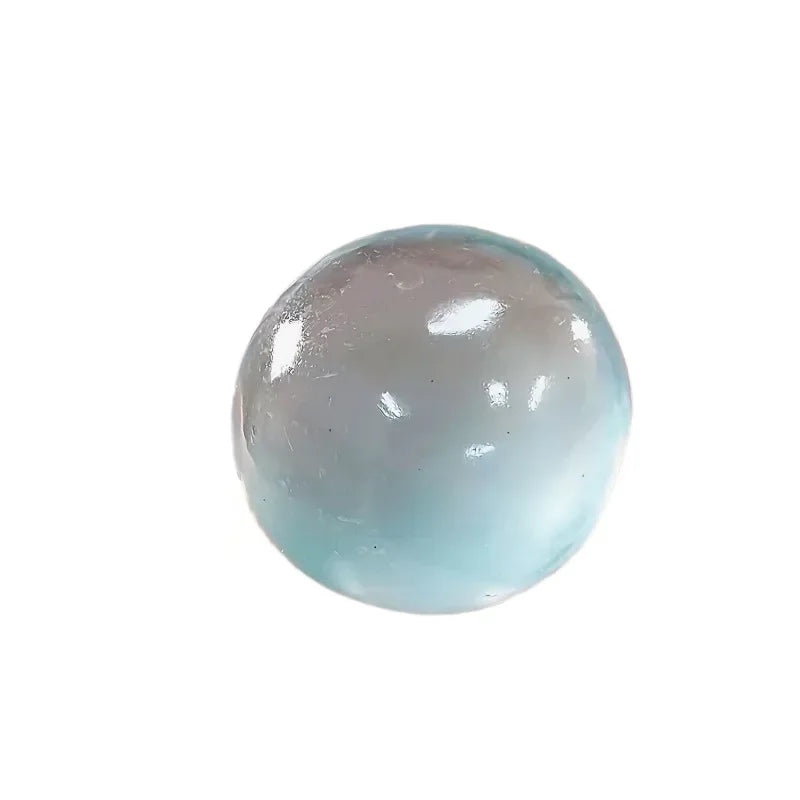 Sakura Pink Coconut Oil Squishy Ball Handmade Clear Maltose Squishy Stress Relief Toy Home Decor Soft Simulated Transparent Ball