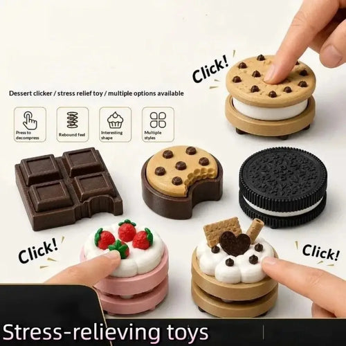 Chocolate Keyboard Clicker Keychain 🍫🎀💕