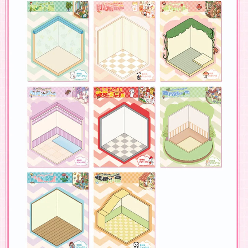 Mini Scenery Sticker Collection – 3D Cartoon Scene Stickers for Collage, Journaling & Room Decor