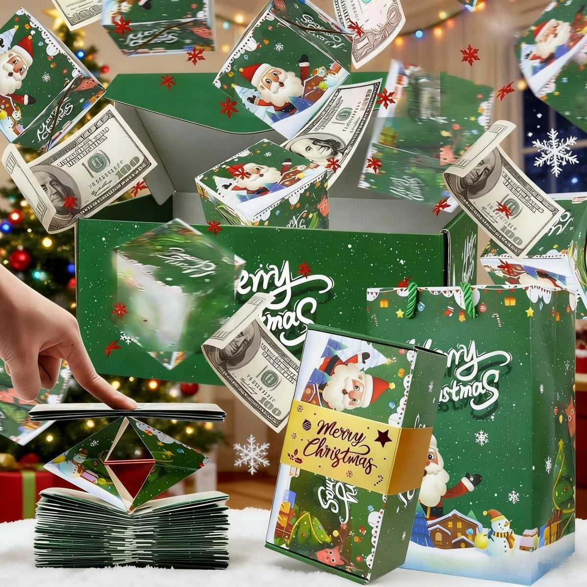 Christmas Pop-Up Money Gift Box 🎄🎁✨