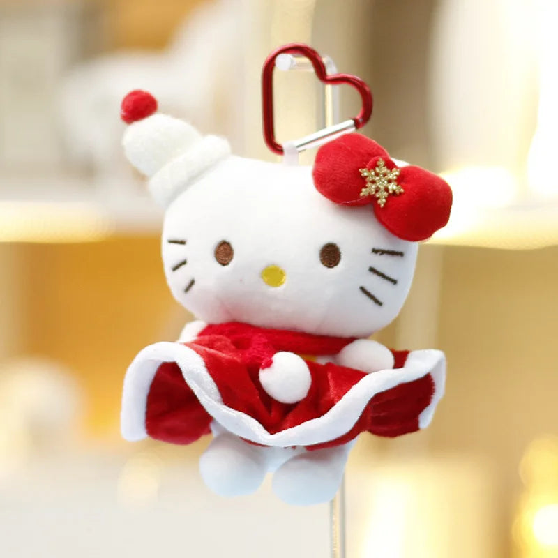 🎄 Hello Kitty Christmas Plush Bag Charm 🎀 | Festive Little Companion ✨
