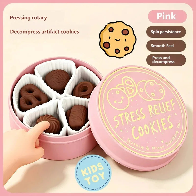 Kawaii Food-Themed Button Clicker Toy 🥚🍪💕