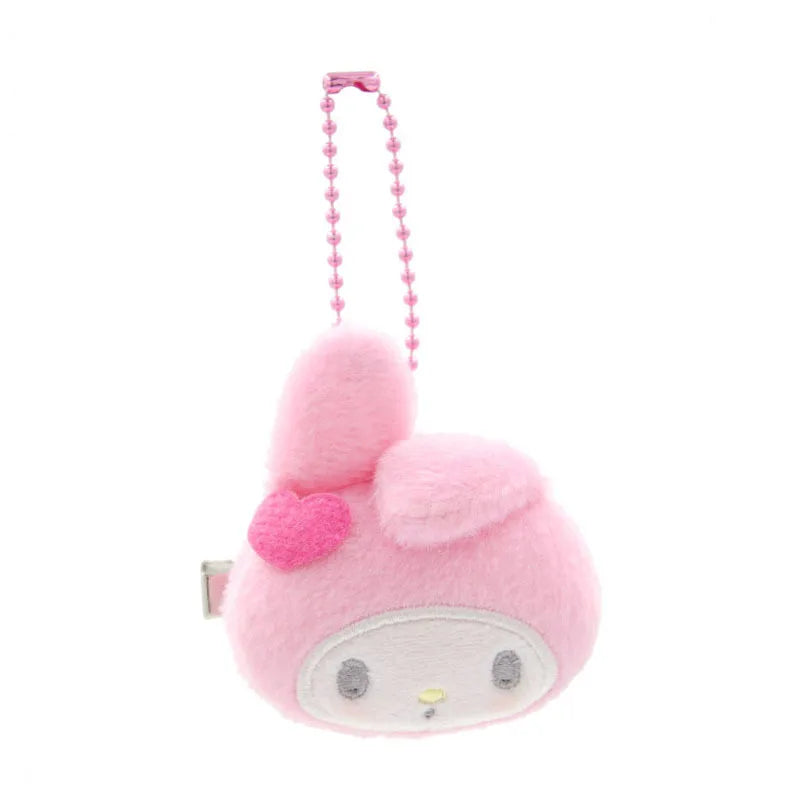Kawaii Plush Keychain & Hair Clip 2-in-1 – Cute Fluffy Bag Charm Pendant | Gift for Girls & Plush Lovers