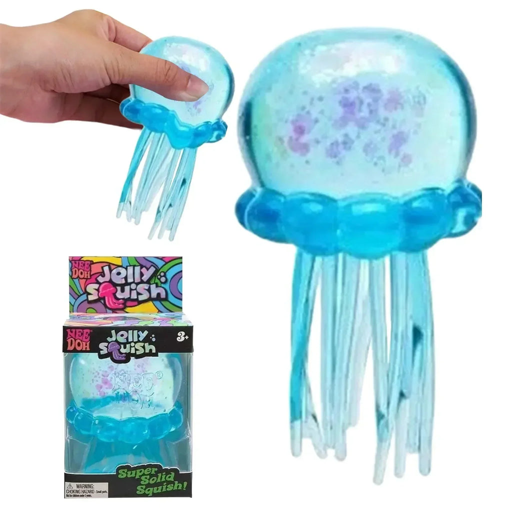 Jellyfish Square Squish Blind Box – Water Jelly Sensory Soft Squeeze Fidget Toy