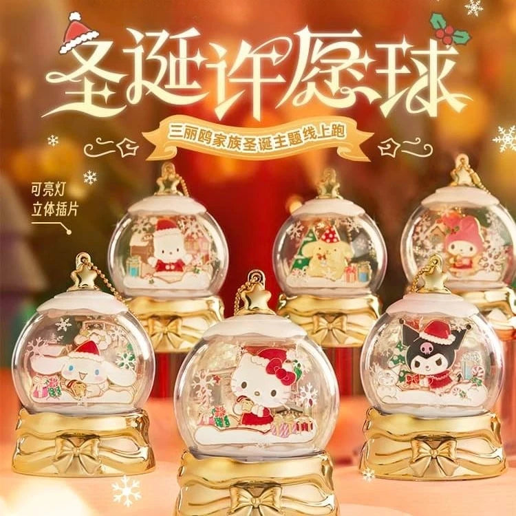 🎄 Kawaii Character Christmas Globe Decoration 🎀 | Festive Little Scene ✨