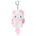 Sanrio Cream Cat Series Fluffy Tail Plush Keychain – Hello Kitty, Kuromi, My Melody & Cinnamoroll Backpack Charm