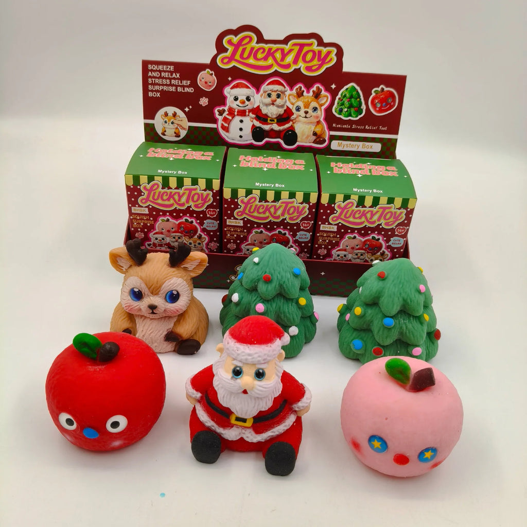 🎄 Christmas Squishy Toy Blind Box 🎁 | Cute Holiday Mystery ✨