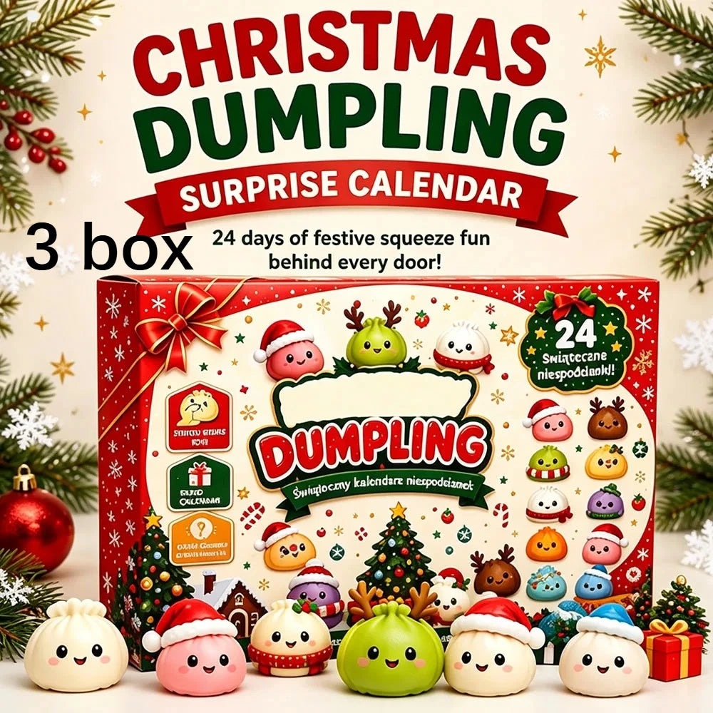 🎄 2026 Christmas Squishy Advent Calendar 🎁 | 24-Day Dumpling Surprise Box ✨
