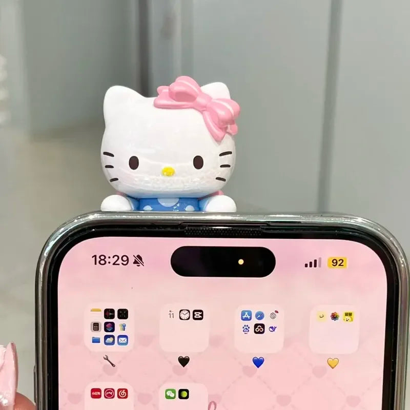 Sanrio Characters Bow Sweetheart Lying Style Clip On Blind Box Hello Kitty My Melody Kuromi Cute Mini Collectible Figurine