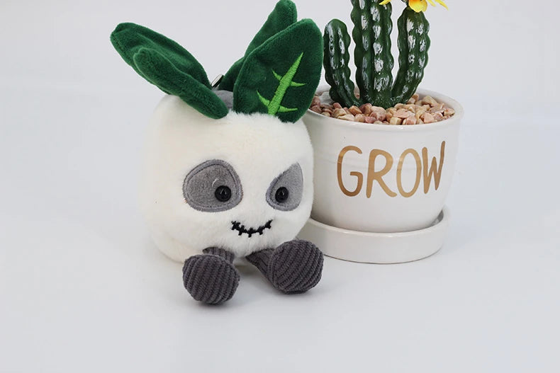 Halloween Plush Toys Cute Pumpkin Mummy Skeleton Stuffed Vegetable Dolls Funny Cartoon Bag Pendant Plushies Keychains Gifts Girl