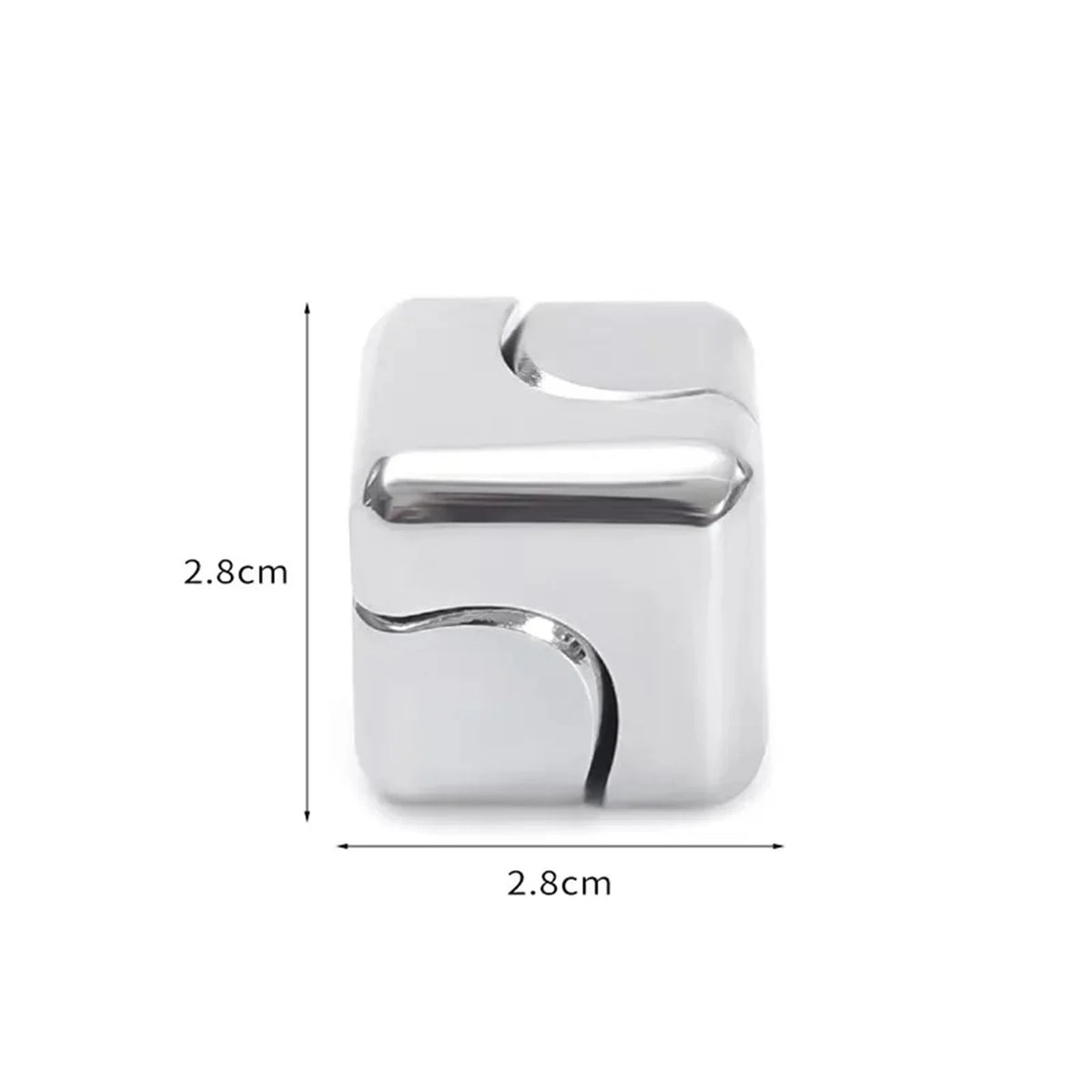 Metal Fidget Spinner Cube – Cool Desk Gadget Calming Sensory Fidget Toy for Teens & Adults