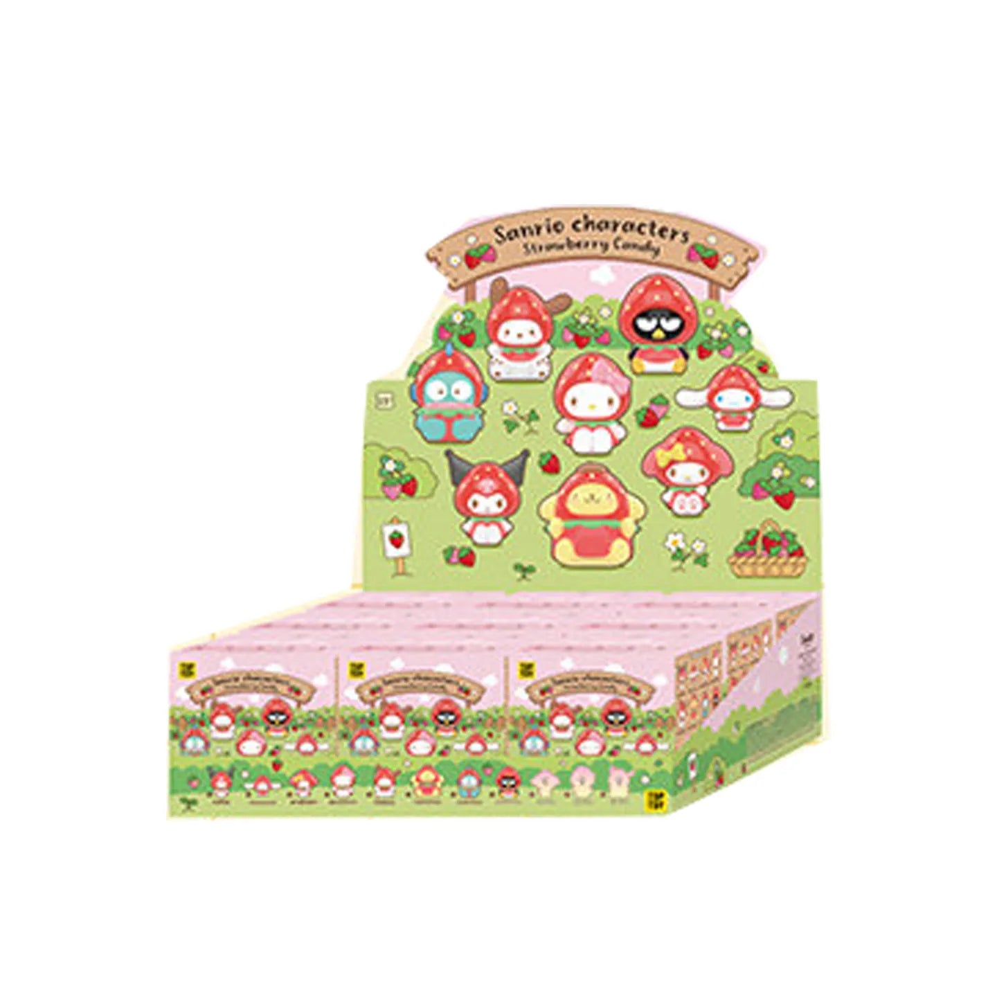 Genuine Sanrio Cute Strawberry Sugar Mini Series Pvc Blind Box Cartoon Anime Figurine Keychain Bag Pendant Collect Decor Gifts