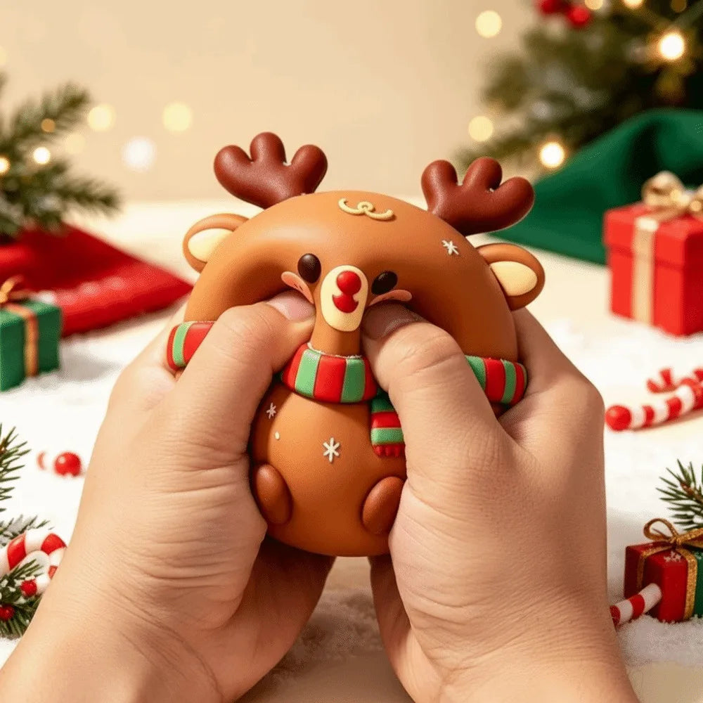 🎄 Christmas Mochi Squishy Friend 🥟 | Cute Scarf & Holiday Details 🎀✨