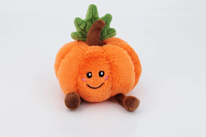 Halloween Plush Toys Cute Pumpkin Mummy Skeleton Stuffed Vegetable Dolls Funny Cartoon Bag Pendant Plushies Keychains Gifts Girl