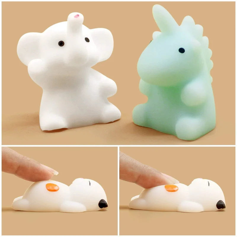 50-5PCS Mochi Squishies Kawaii Anima Squishy Toys For Antistress Ball Squeeze Party Favors Stress Relief Toys For Birthday
