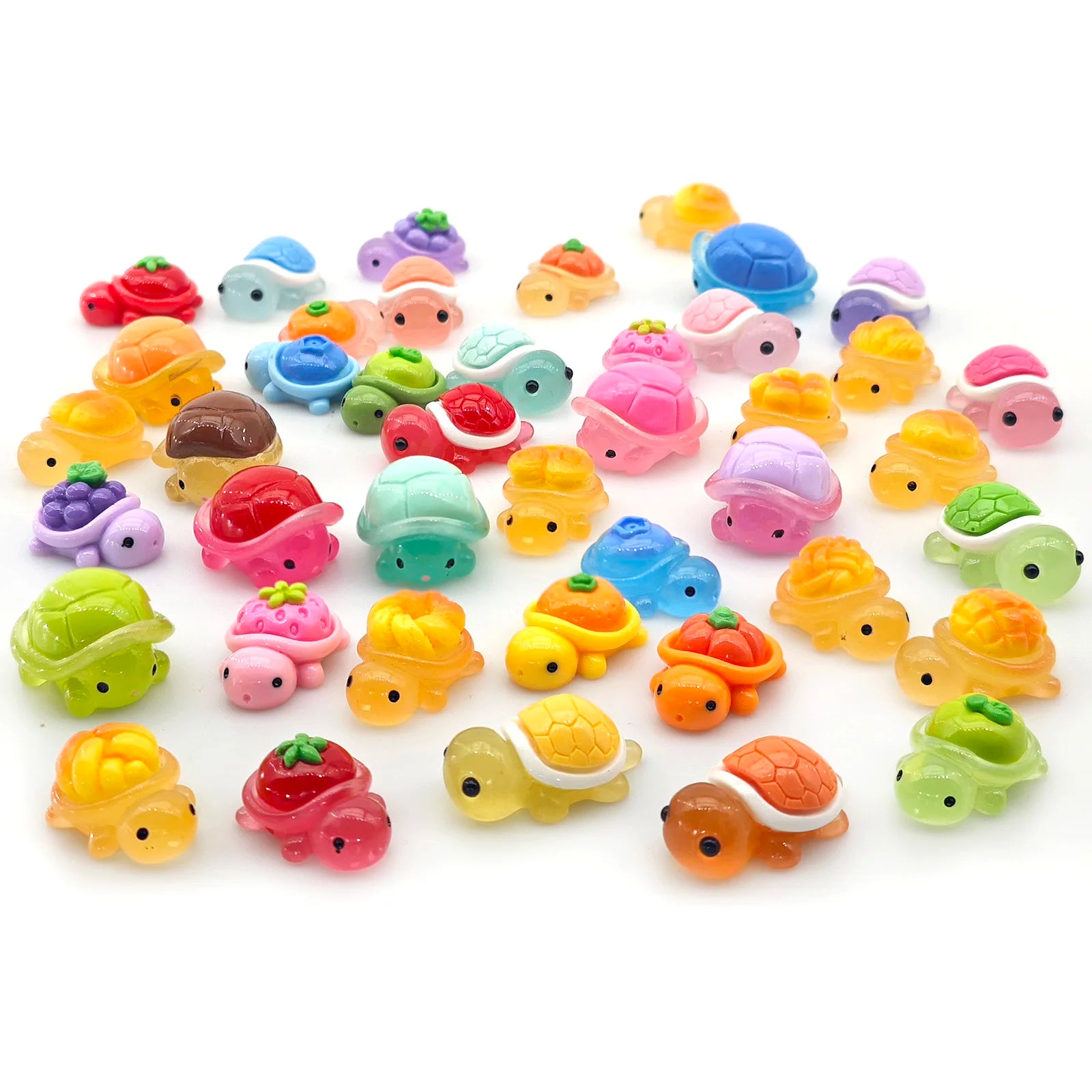 Mini Ocean Resin Turtle Animals Tiny Sea Animals Figurines Marine Miniature Animals Aquarium Ornaments Home Decorations