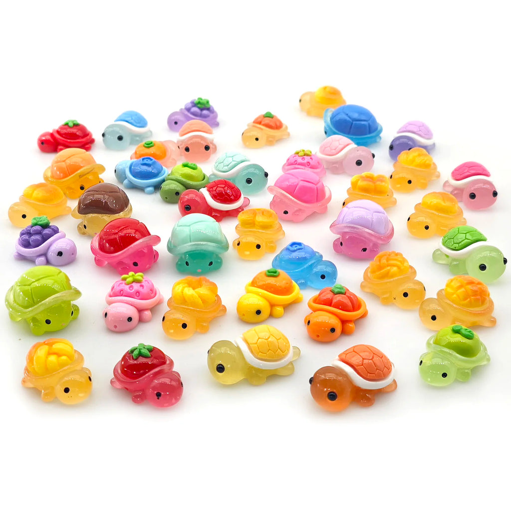 Mini Ocean Resin Turtle Animals Tiny Sea Animals Figurines Marine Miniature Animals Aquarium Ornaments Home Decorations