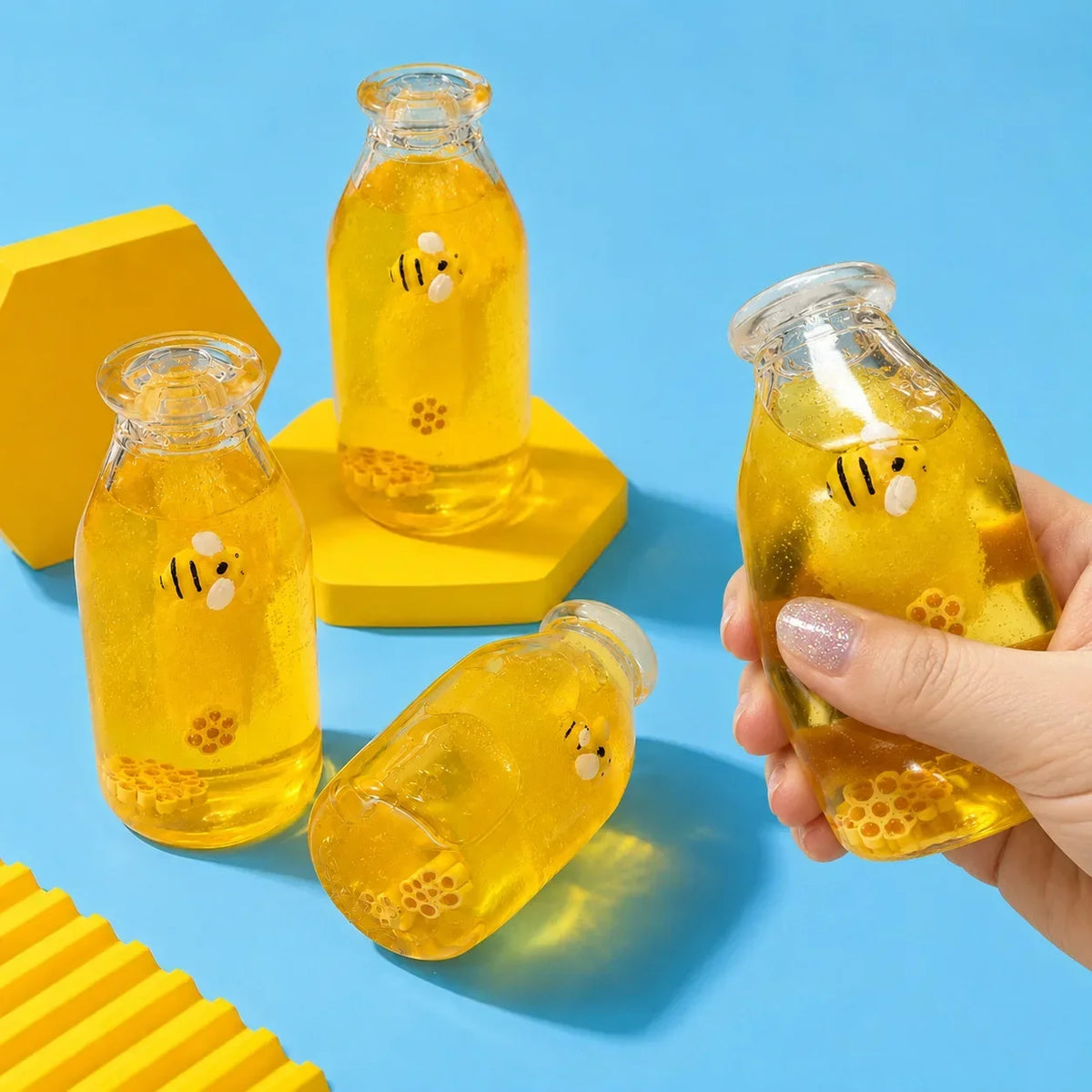 🍯 Honey Bottle Squishy | Quick-Rebound Novelty Squeeze Toy ✨
