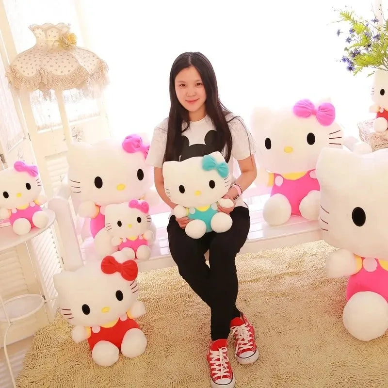 Hello Kitty Plush Doll - Kawaii Sanrio Stuffed Toy 20cm Birthday Gift for Kids