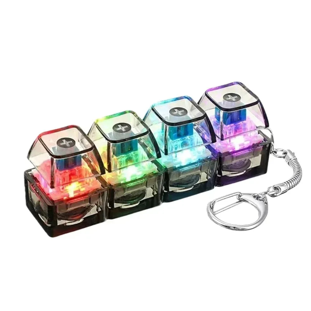 Mini Keyboard Keycap Clicker Keychain – 26-Key Giant Keycap Fidget Toy | Cute Bag Charm & Gift