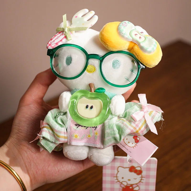 Sanrio Hello Kitty Plush Stuffed Pendant Keychain - 15cm Kawaii Kitty Cat Charm - Birthday Gift