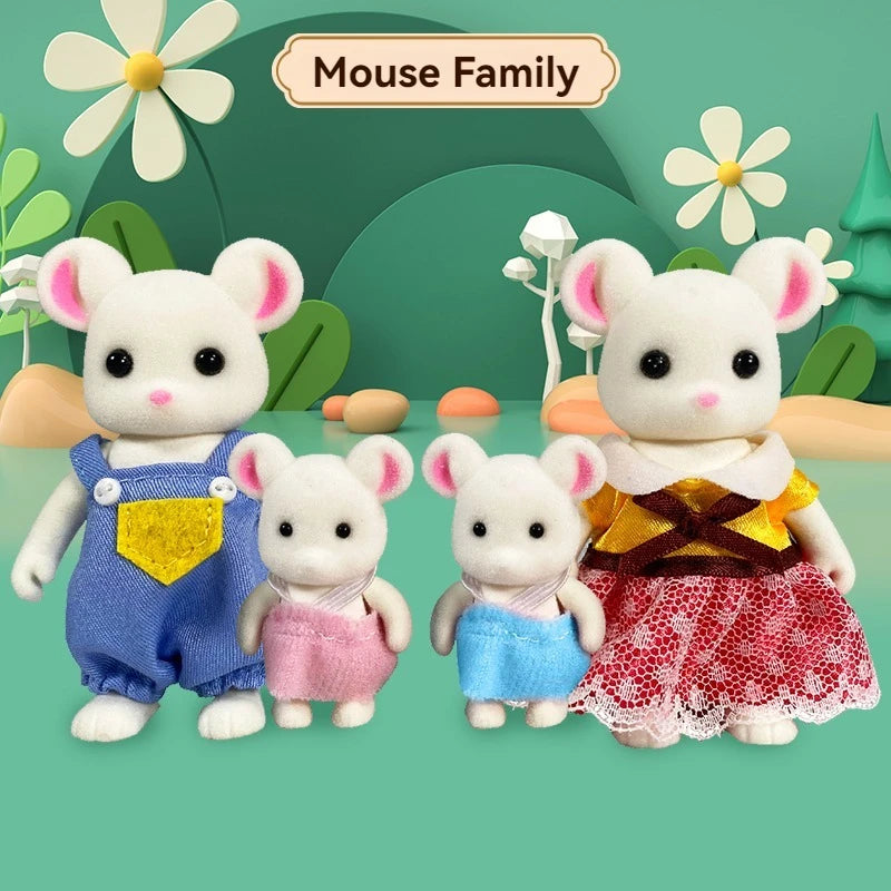 🌿 Forest Animal Family Dollhouse Miniatures 🐻 | 1:12 Scale Accessories