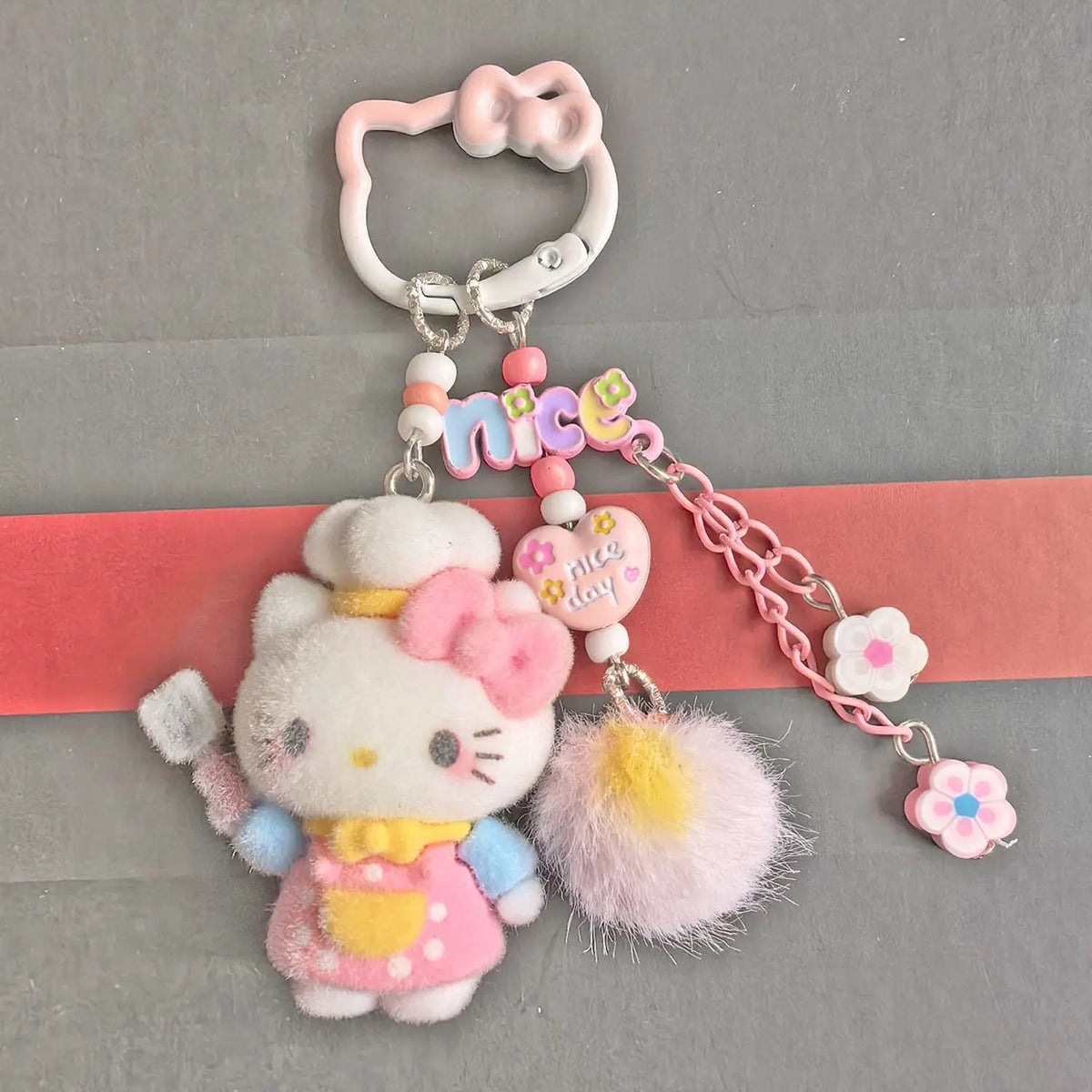 Hello Kitty Miu Series Plush Phone Charm – Kawaii Bag Pendant & Keychain Accessory | DIY Fashion Gift