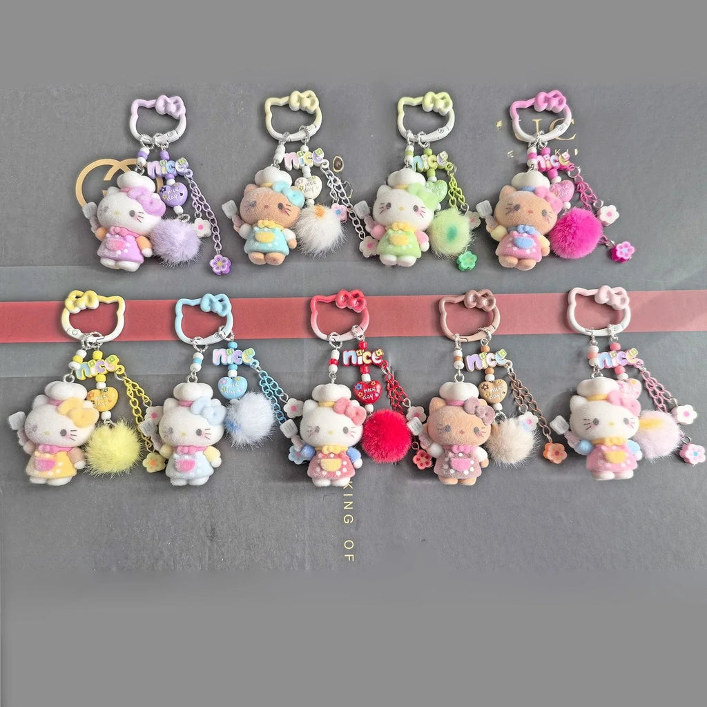 Hello Kitty Miu Series Plush Phone Charm – Kawaii Bag Pendant & Keychain Accessory | DIY Fashion Gift