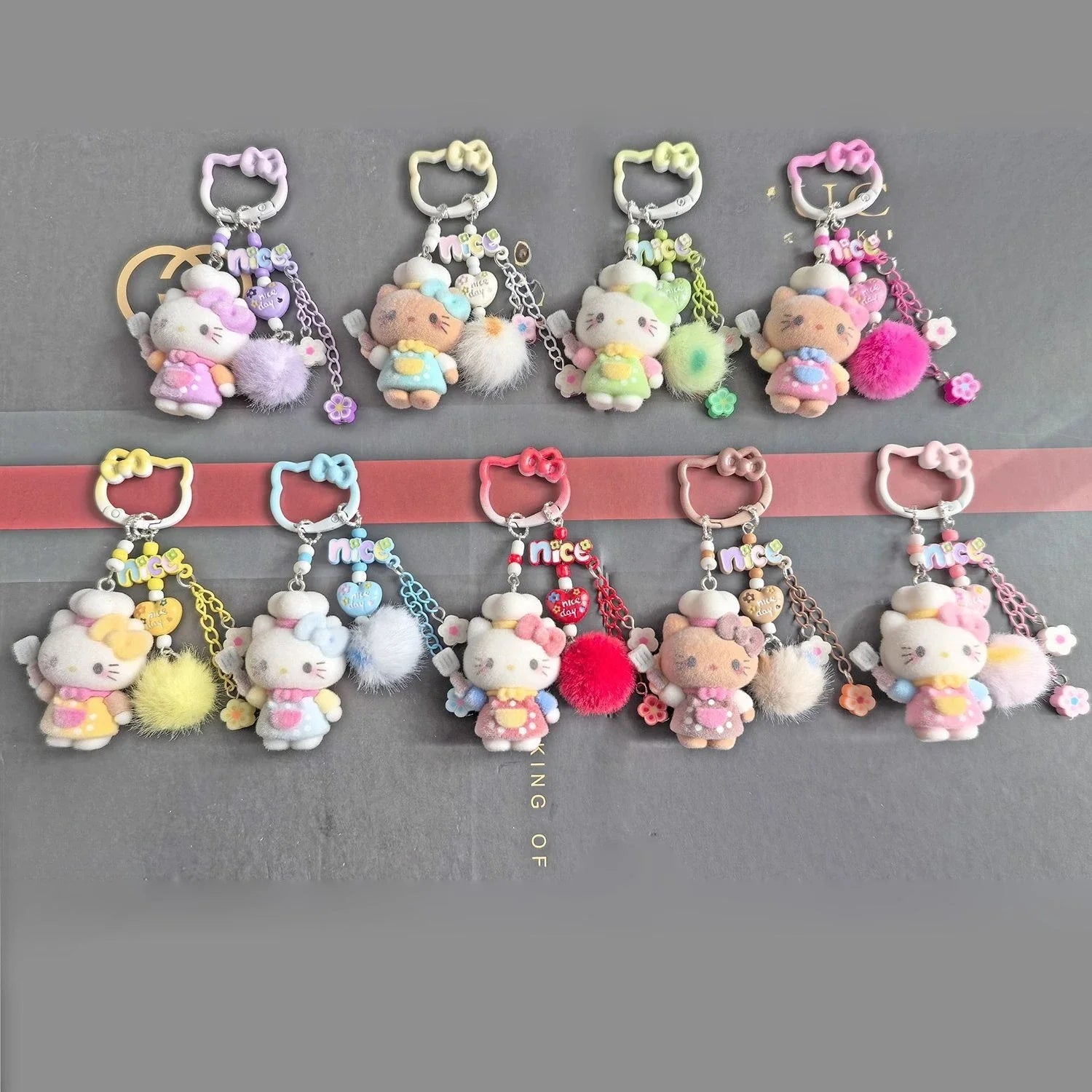 Hello Kitty Miu Series Plush Phone Charm – Kawaii Bag Pendant & Keychain Accessory | DIY Fashion Gift
