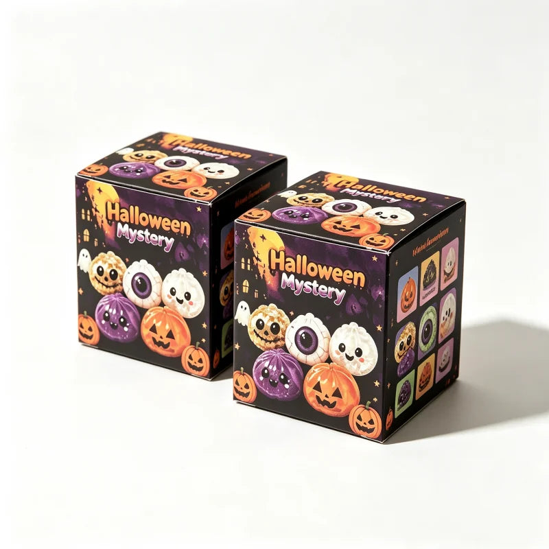 Halloween Dumpling Squishy Blind Box - 8.5cm Slow Rise Maltose Squeeze Toy - Anxiety Relief Surprise Gift