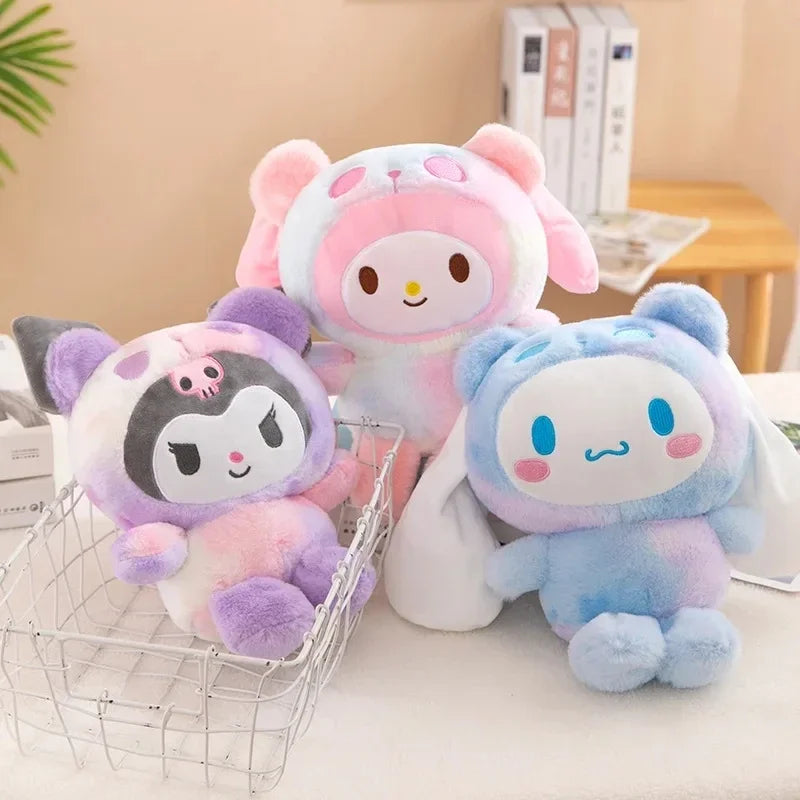 Sanrio 25cm Plush Stuffed Doll - Kawaii Kuromi My Melody Cinnamoroll Soft Animal Plushie Pillow - Birthday & Holiday Gift
