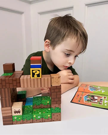 Super Magnetic Blocks Toys for Boys Girls 3+ Build Mine World Magnet Building Brick Cubes STEM Game Sensory Gift Set for Kids