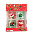 🎄 Christmas Mini Squishy Cube Gift Set 🎁 | 4-Pack Festive Cuties ✨