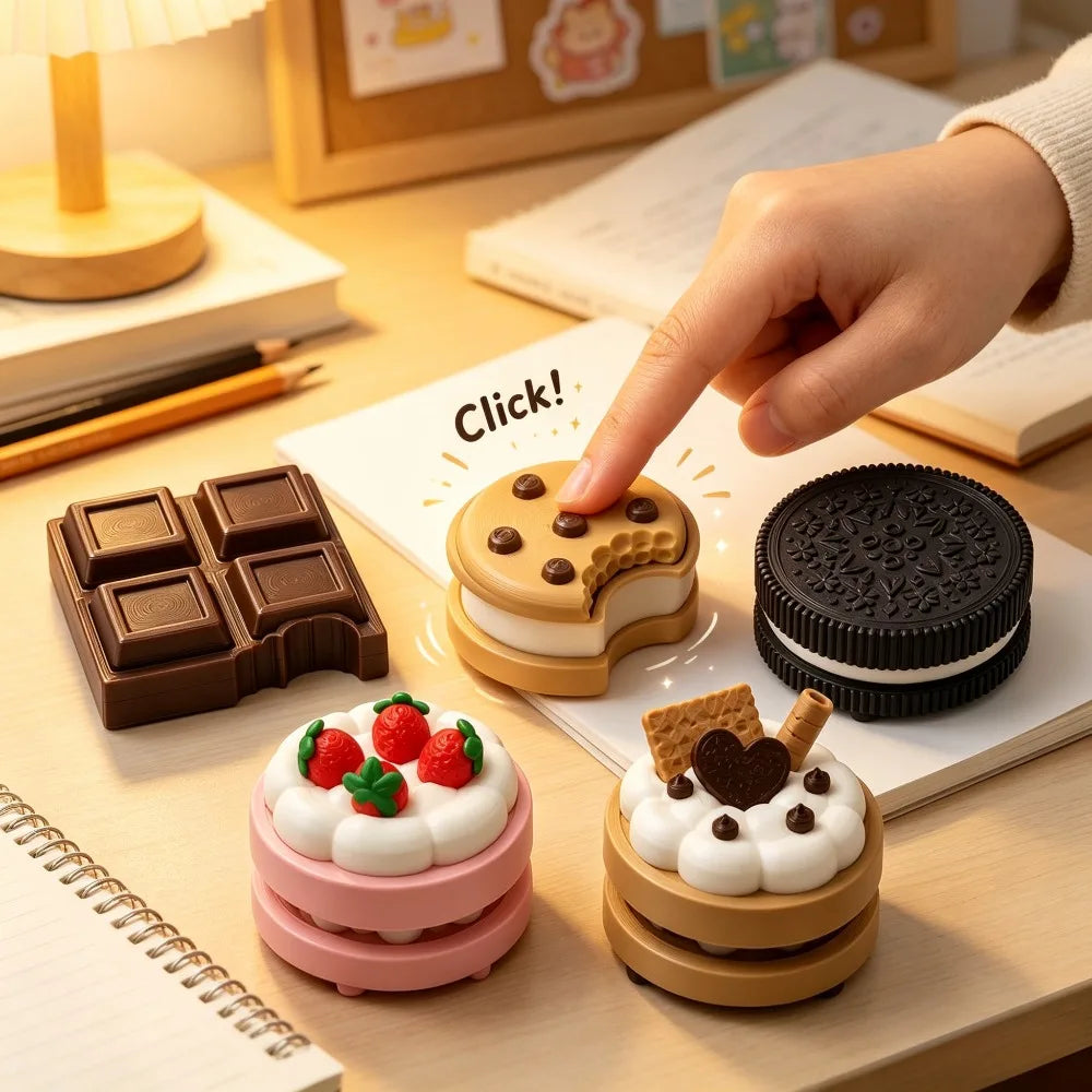 Chocolate Keyboard Clicker Keychain 🍫🎀💕