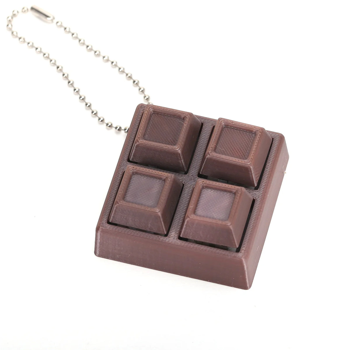 Chocolate Keyboard Clicker Keychain 🍫🎀💕