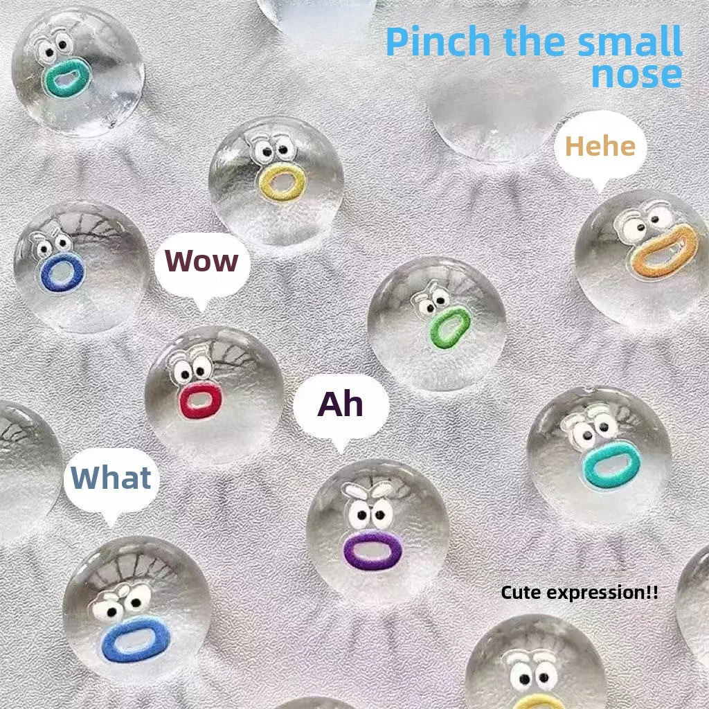 Cute Fidget Mini Silicone Pinch Music Fidget Poppers Sensory Toys Soft and Fun Playball for Children's Office Desk Accessories
