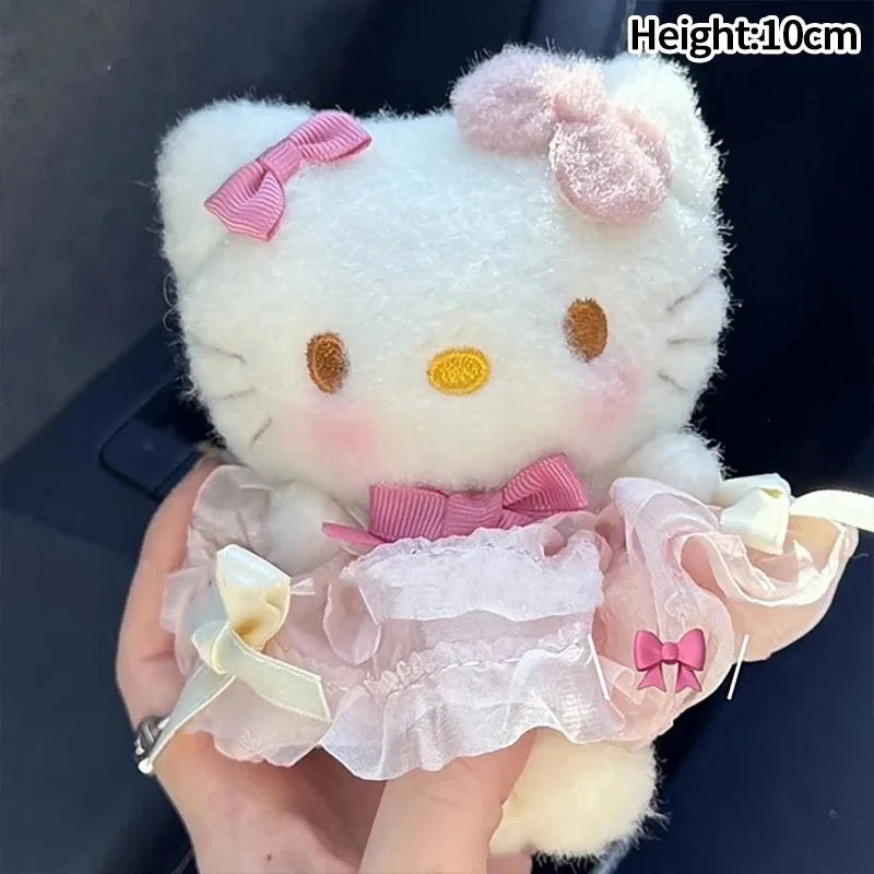 Sanrio Hello Kitty Sunglasses Plush Doll Keychain - Cute KT Cat Keyring Backpack Charm - Birthday Gift