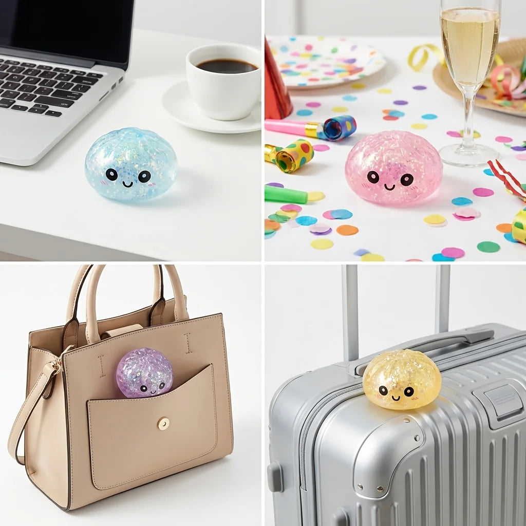 Simulation Dumpling Squishy Rebound Soft Squeeze Stress Ball With Bamboo Steamer Box Anti-Stress Toy Sensory For Creative Gift