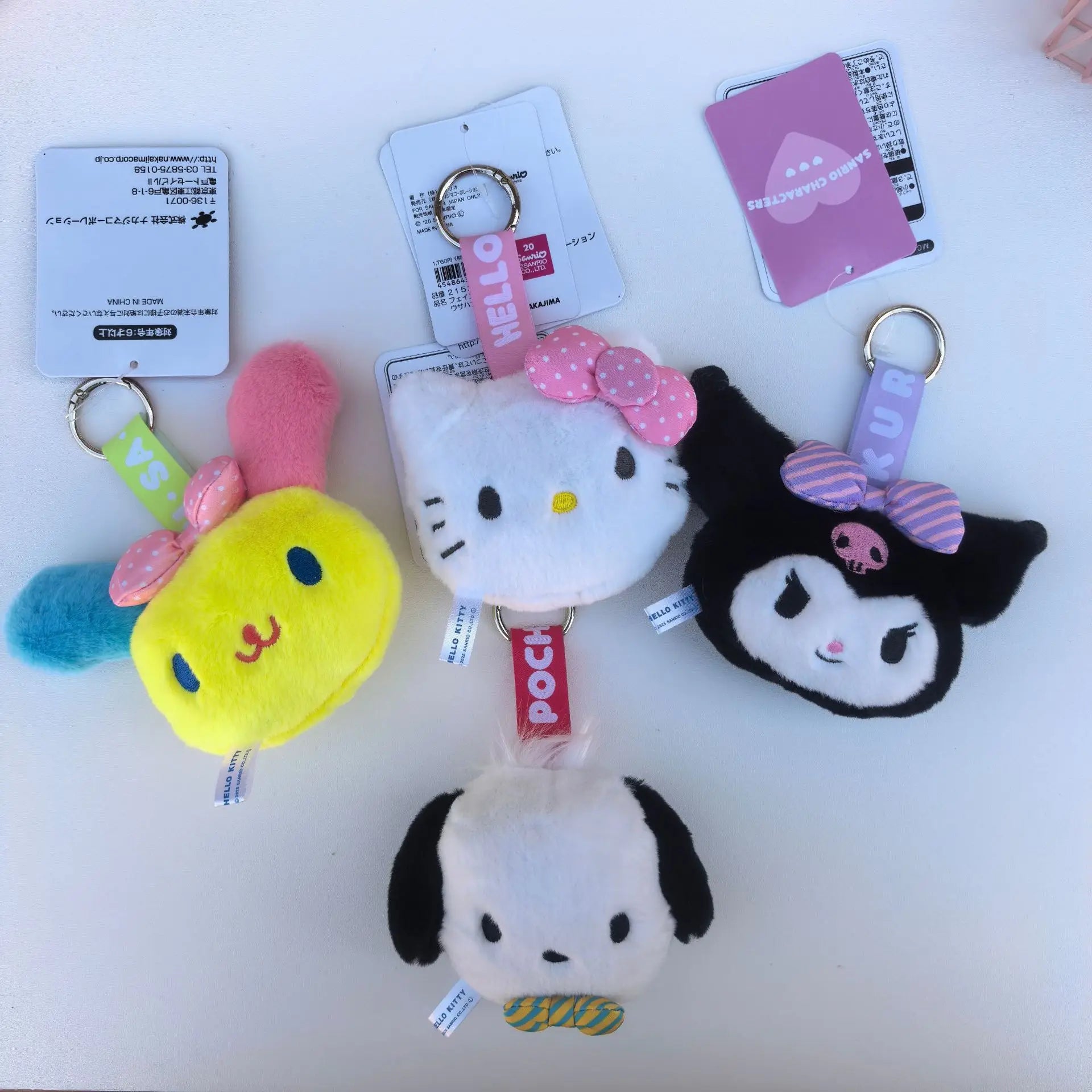 Kawaii Sanrio Plush Keychain – Cinnamoroll, Usahana & Friends Backpack Pendant Doll | Cute Gift