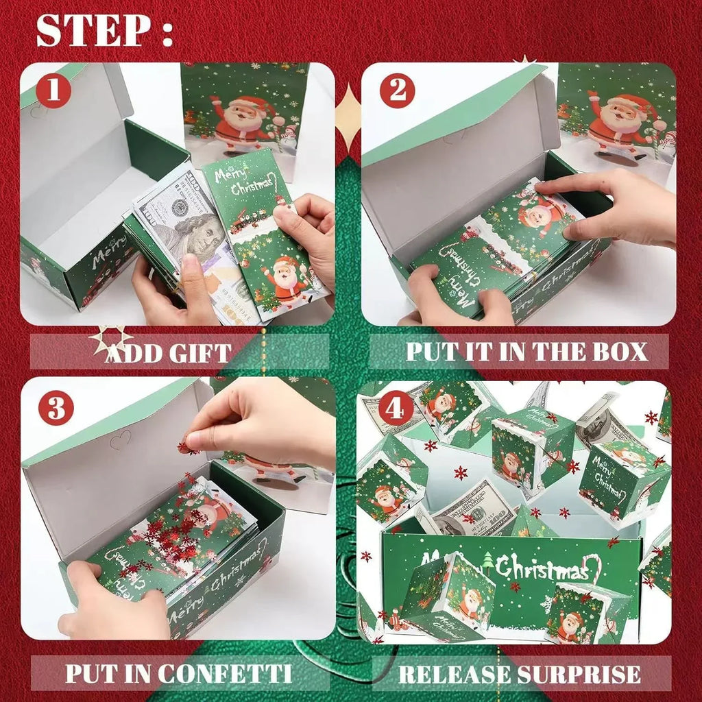 Christmas Pop-Up Money Gift Box 🎄🎁✨