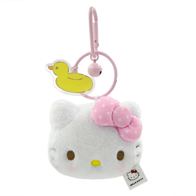 Sanrio Ice Cream Series My Melody Pochacco Plush Toy Keychain Stuffed Kuromi Pompompurin Cinnamoroll Dessert Ice Pop Pendant