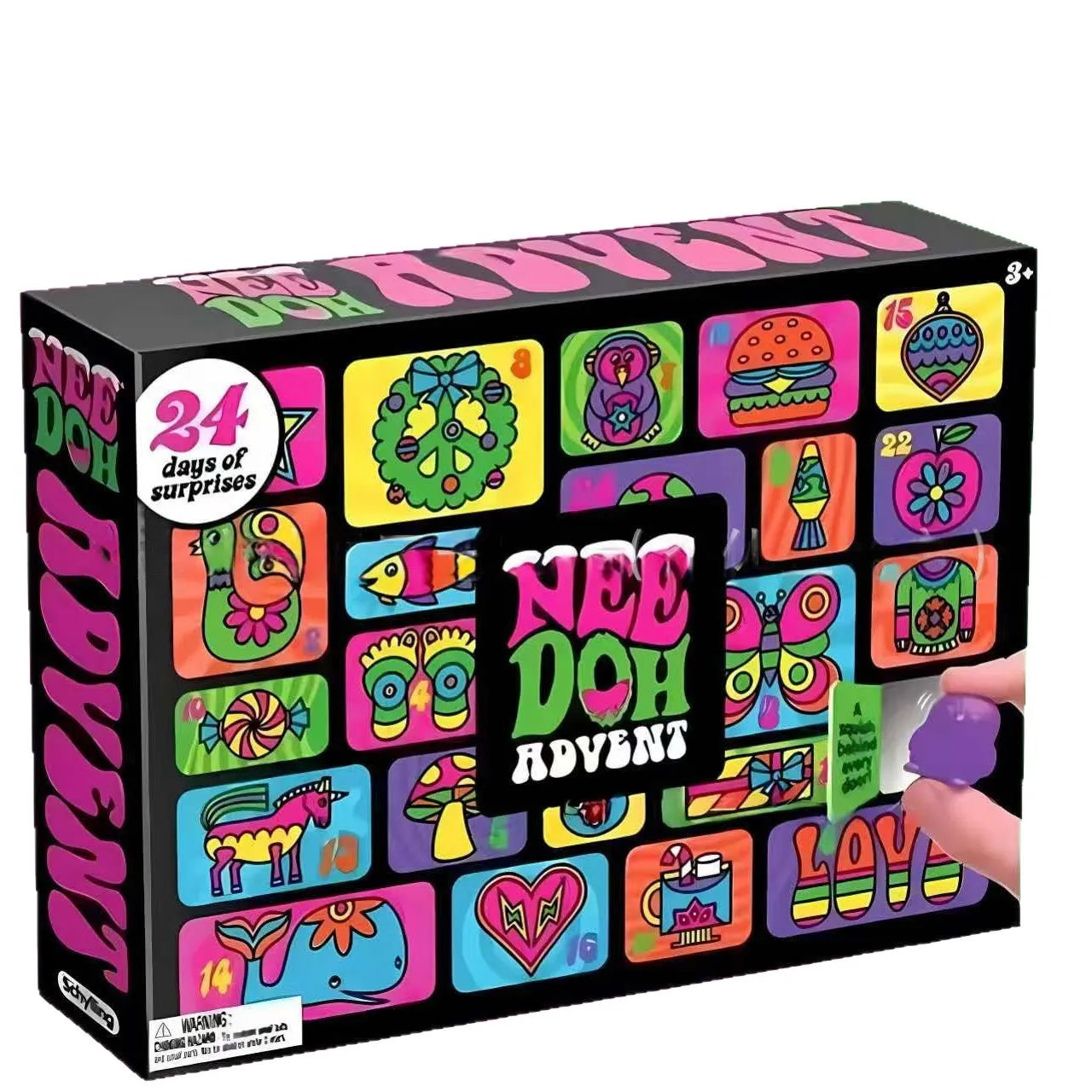 Advent Calendar Squeeze Fidget Toy Box – Mini Pop-Up Surprise Box with Cute Squishy Fidget Gifts