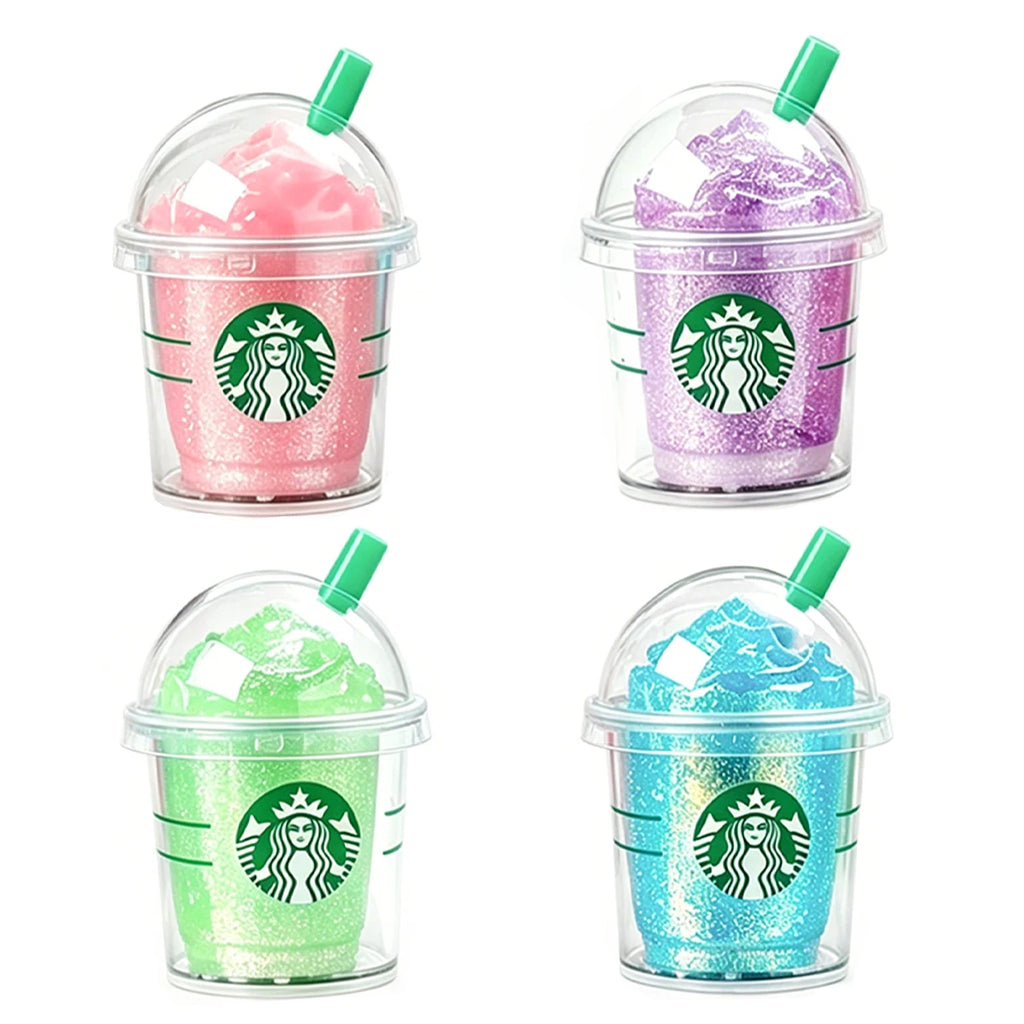 Cute Iced Coffee Cup Squishy Toy – Colorful Slow Rising Squeeze Toy | Fun Mini Drink Cup Fidget Gift