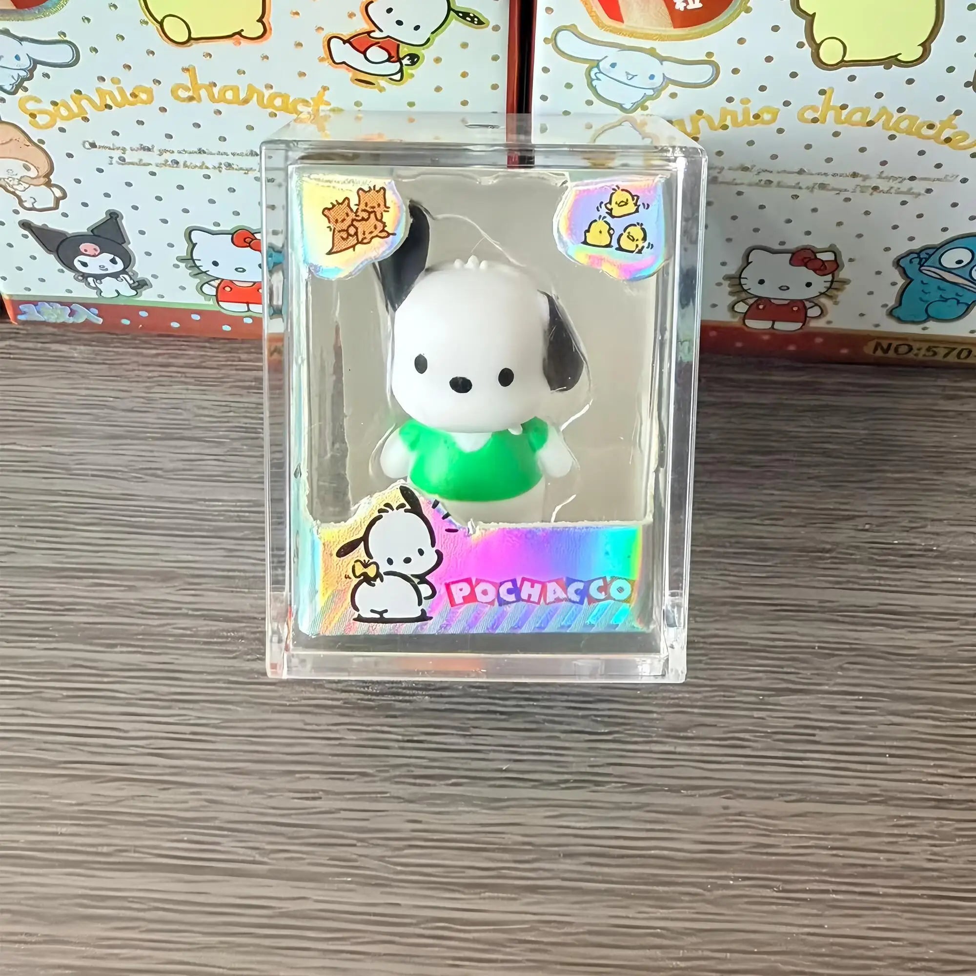 Sanrio Hello Kitty Melody Rice Grain Doll Blind Box Mini Character Cute Anime Action Character Model Children's Toy Gift