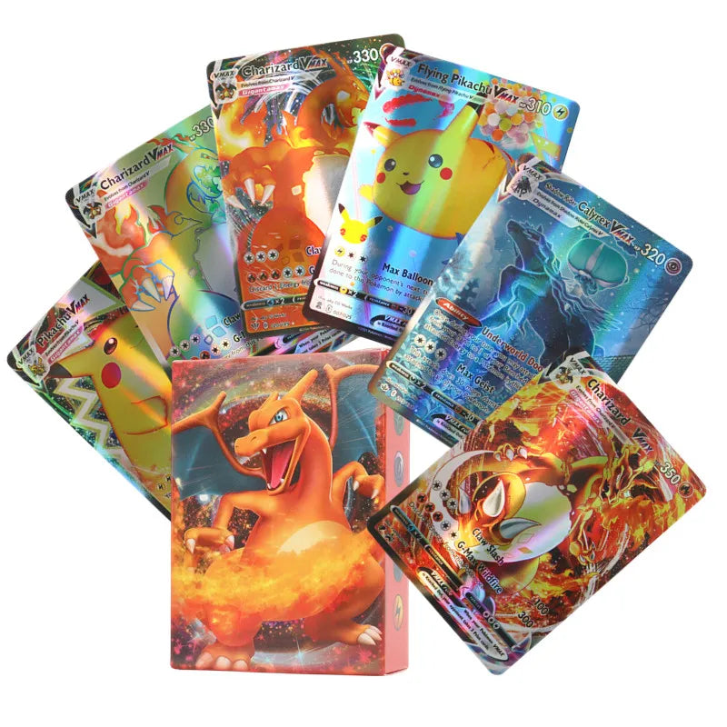 New Holographic Pokemon Cards Scarlet Violet 80Vmax 20EX English Letter Pokemon trading card Kids Gift