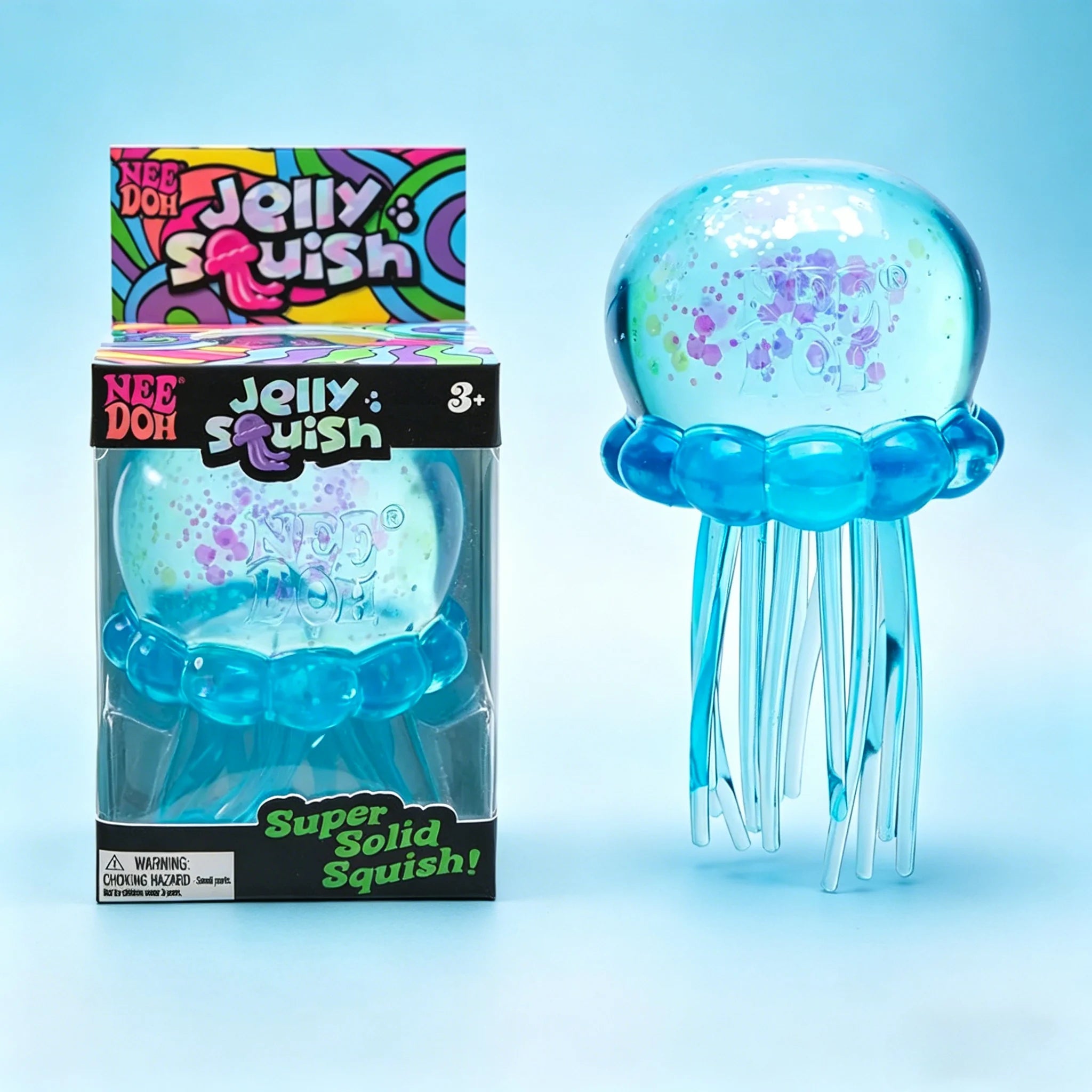 Squishies Jellyfish Square Squish Toy Fidget Toy, Water Sensory Soft Jelly Squeeze Stress Relief Fidget Toy Squeeze Blind Box