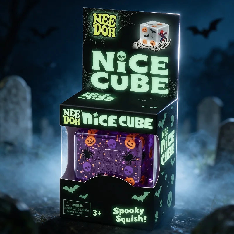NeeDoh Halloween Gifts Such As Spiders and Pumpkins. Sensory Toys for Relieving Stress. Soft Decompression Toys
