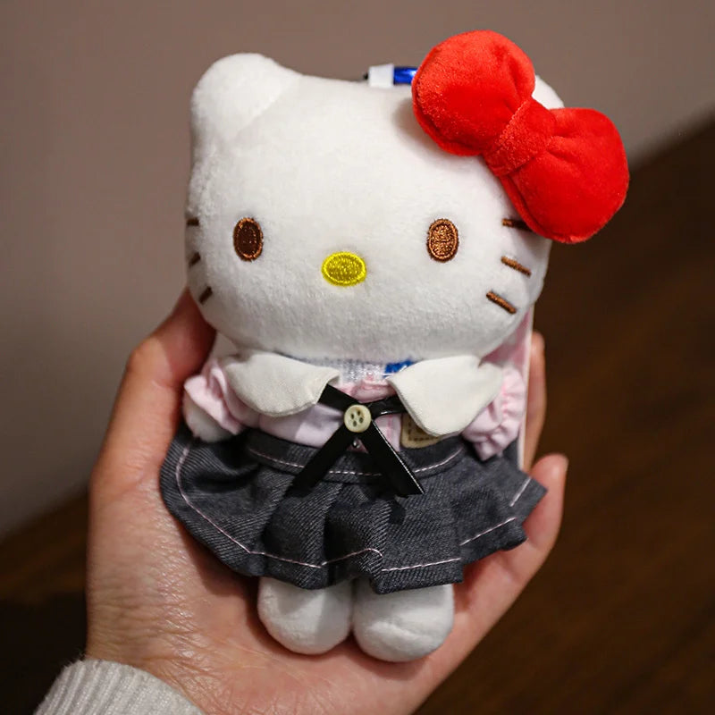 Sanrio Hello Kitty Plush Stuffed Pendant Keychain - 15cm Kawaii Kitty Cat Charm - Birthday Gift